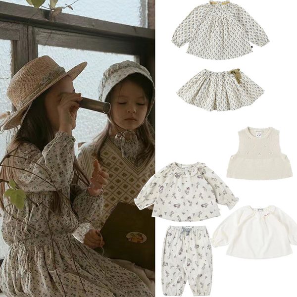 

kids shirts ss girls cute shirts bene brand kids fashion flower print long sleeve baby child tees clothing outwear 230321, White;black