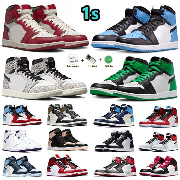 

unc toe 1s 1 mens basketball shoes lost & found true blue gorge green starfish lucky green panda university blue royal white cement stealth