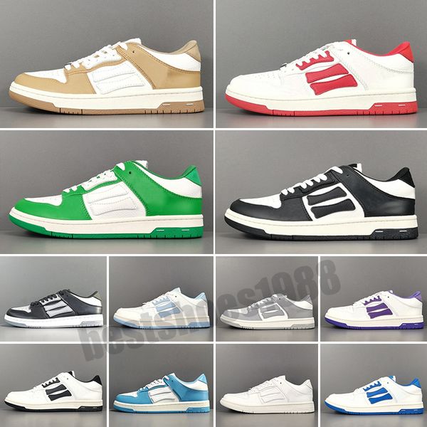 

brand men skel sneakers shoes skeleton bones leather low trainers skull women mens skateboard walking comfort sports eu35-45