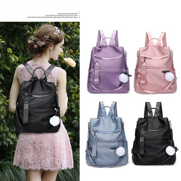 

women men backpack style genuine leather fashion casual bags small girl schoolbag business lapbackpack charging bagpack rucksack sport&outdo