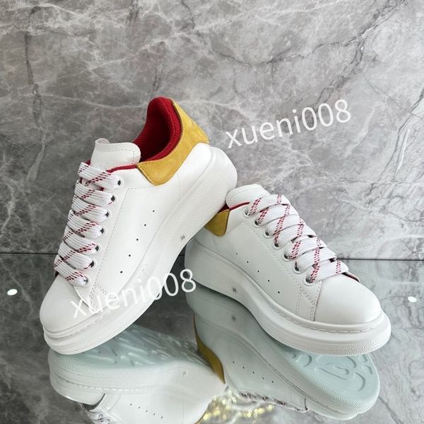 

new fashion designer mens casual shoes white black trim upper brown leather metallic silver metallic gold laser blue mens, Red;white