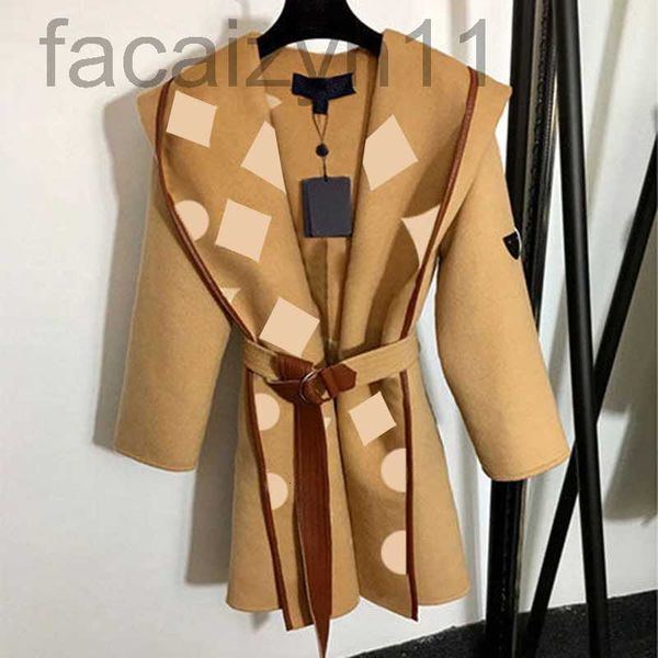 

designer women's trench coats 3 colors claic womens long cloak fashion letters printing coat girls casual windproof winter clothes whol, Tan;black