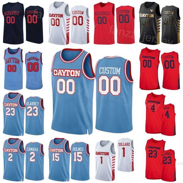

basketball dayton flyers 15 daron holmes ii jerseys college 2 toumani camara 22 mustapha amzil 24 elvis 11 malachi smith 4 koby brea 23 r.j, Black