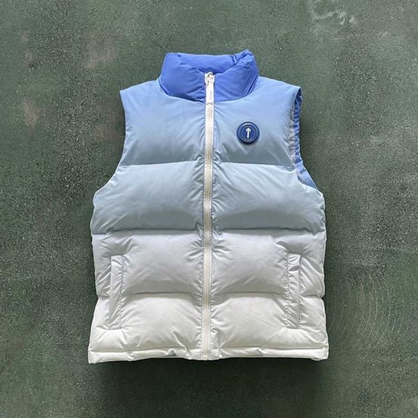 

american embroidered vest mens sweatshirt trapstar designer jacket chest badge decorated cardigan coat sleeveless stand collar jackets, Black;white