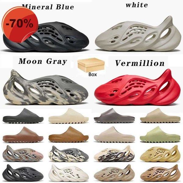 

sandals designer foam runners slides slipper sandals men woman sandal black white resin pure ochre bone slippers slide onyx pantoufle slider