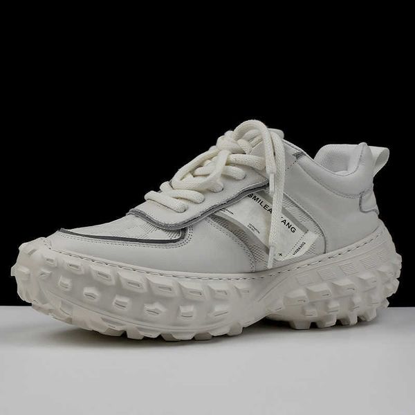 

balencigas paris daddy shoes men's ins super fire tire thick sole high fashion brand shoes layer cowhide casual sports shoes for men zv