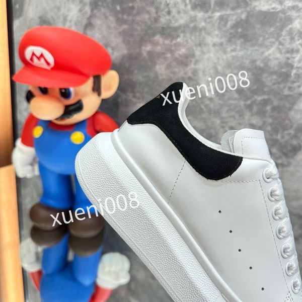 

2023 new designer mens womens casual shoes triple white black trim velvet upper brown leather metallic silver metallic gold laser blue mens, Red;white