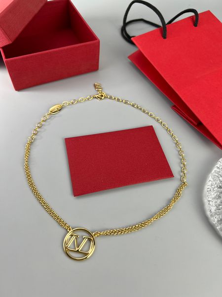 

designer bracelet letter v logo jewelry necklace luxury women fashion jewelry pearl metal valentinoity day gift hkjhj, Silver