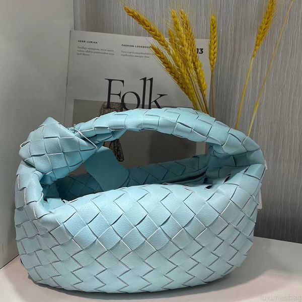 

botega venates jodie mini teen intrecciato pouch woven knotted net red ashigo same mini ox horn single shoulder armpit portable cloud bag04h