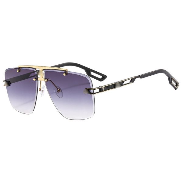 

2023 fashion eyewear beachfashion designer metal women's sunglasses men's sunglasses frameless trimmed fashion couple sunglasses, White;black