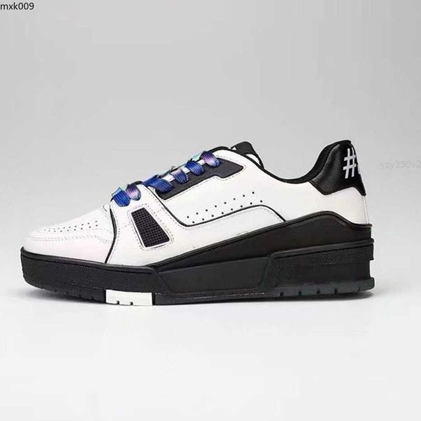 

designer fashion trainer sneaker intage casual shoes virgils alligator-embossed black grey brown white green calf leather french ablohs mens