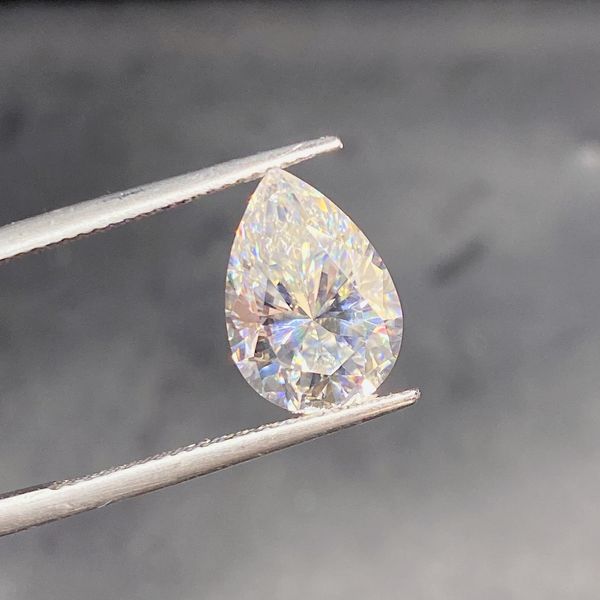 

loose diamonds luxury 100 5ct waterdrop gemstone diamond exquisite pear cut wedding engagement high jewelry wholesale 230320, Black