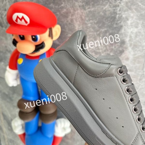 

2023new designer mens casual shoes white black brown leather metallic silver metallic gold laser blue mens shoes, Red;white