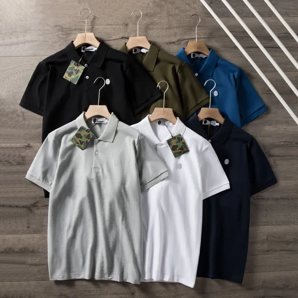 

Men's Polo tees Designer T-shirt Summer Fashion Casual Short Sleeve with Embroidery Pattern man T-shirt Sweatshirt -2XL, Dark blue