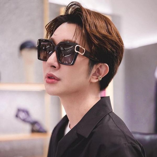 

fashion brand brand valen polaroid frame square oval glasses eyewear big cat eye sunglasses large fame glasses brown women sun glasses uv400, White;black