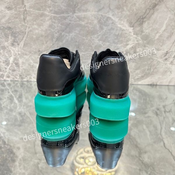 

2023new fashion casual shoes for men women new italy brand fashion luxury high rs breathable leather dress sneaker, Black
