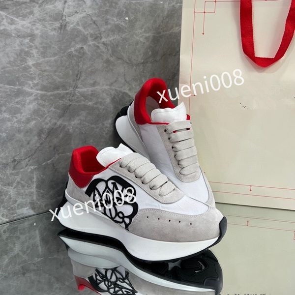 

women's outdoor sports shoes fashion leather running shoes classic designer shoes flat casual shoes comfortable breathable shoes2023, Red;white