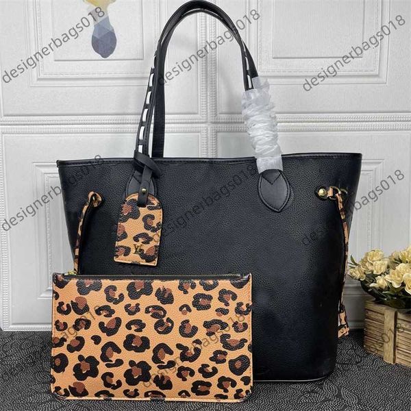 

dinner bag women designer genuine mm handbag leather totes shoulder purse 2pcs leopard set crossbody embossed original shopping bag backpack