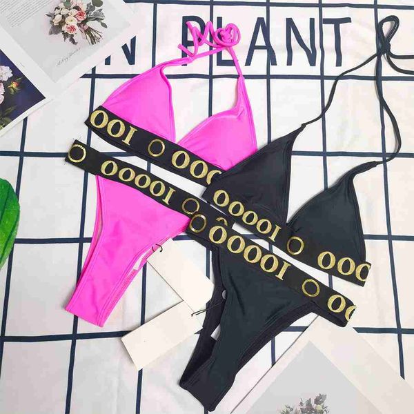

designer bikini bikinis womens swimwear designer one-piece swimsuit 2023 summer fashion letter swimwears girls animal printing beach party b, Black
