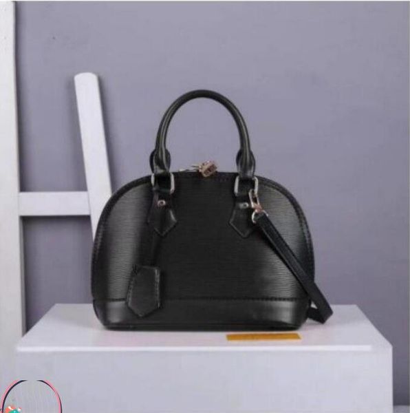 

2023 women shoulder bag fashion bags with lock tag alma bb 25cm chain messenger bag leather handbags shell purse cosmetic crossbody pu totes