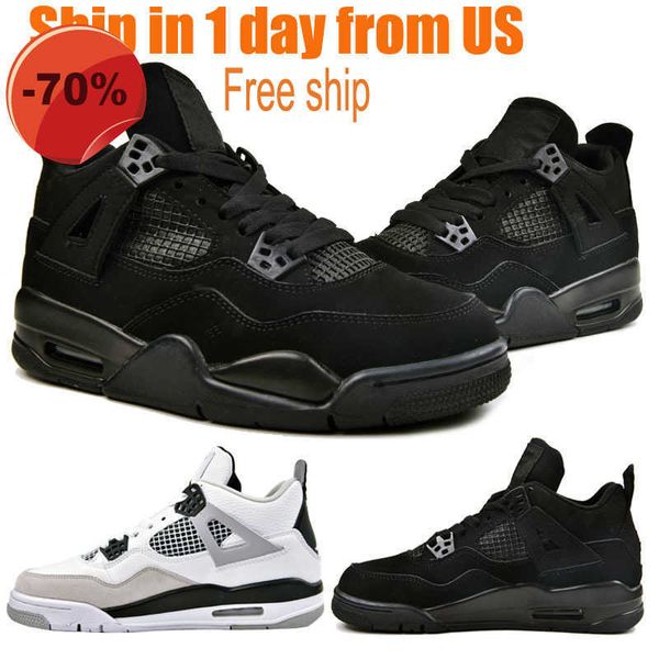 

basketball 4s shoes men 4 military black cat white oreo fire red thunder sail university blue cool grey infrared metallic canvas bred sports