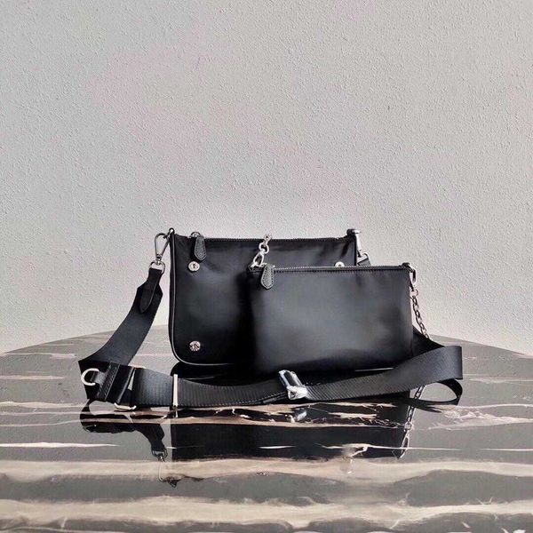 

p cleo bag prad fashion composite bag women tote messenger bag 2 piece set canvas satchel lady handbag for men presbyopic mini package cross