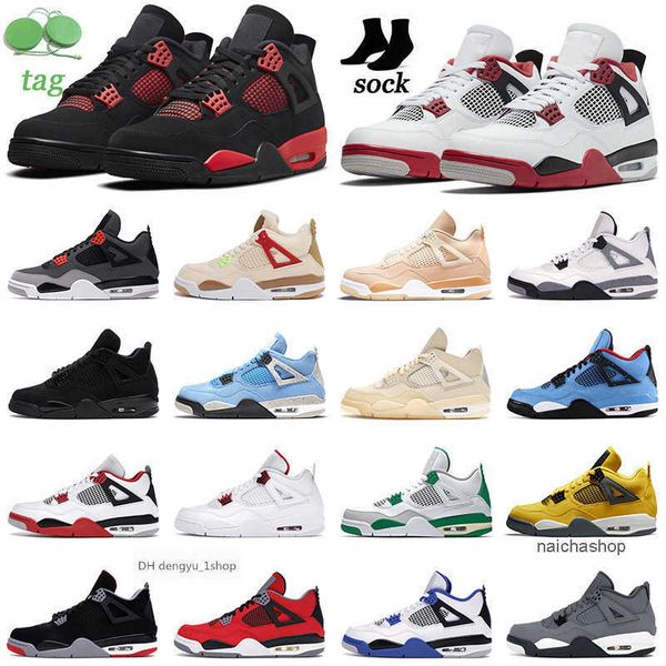 

red thunder 4 4s mens basketball shoes black cat university blue infrared cactus jack wild things men womens trainers spor air jorden jordon