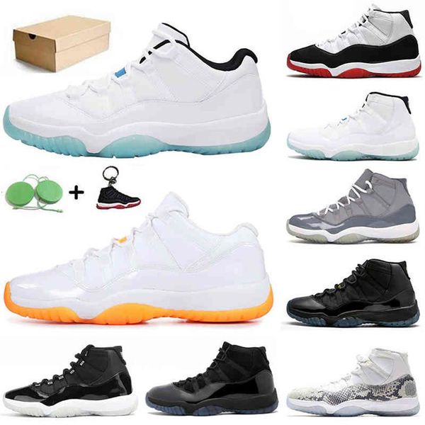 

2021 25th anniversary jumpman 11 11s citrus low mens womens basketball shoes retro concord 45 bred high cap and gown blue l277f