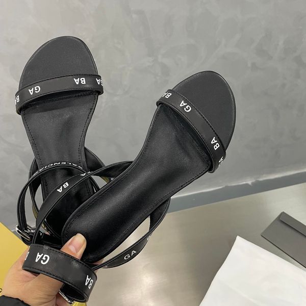 

classic rivet women sandals summer fashion ankle high boots men letter gladiator casual flat designer woman shoes ladies beach roman loafers, Black