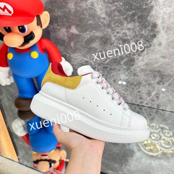 

fashion designer mens casual shoes white black trim upper brown leather metallic silver metallic gold laser blue mens2023, Red;white