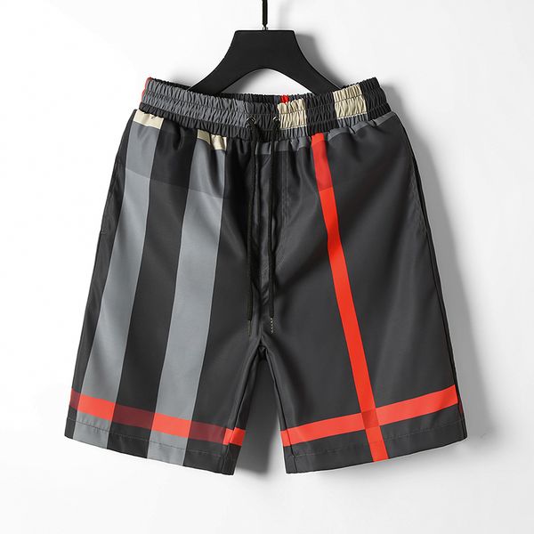 

designer men's fashion shorts plaid european and american brands multiple luxury fashion casual swimming quick-drying swimsuit board be, White;black