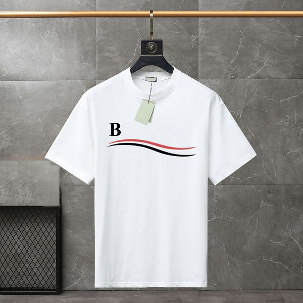 

designer t shirt summer short sleeve waves tee men women lovers luxury t-shirts fashion senior pure cotton large size xs-3xl#34, White;black
