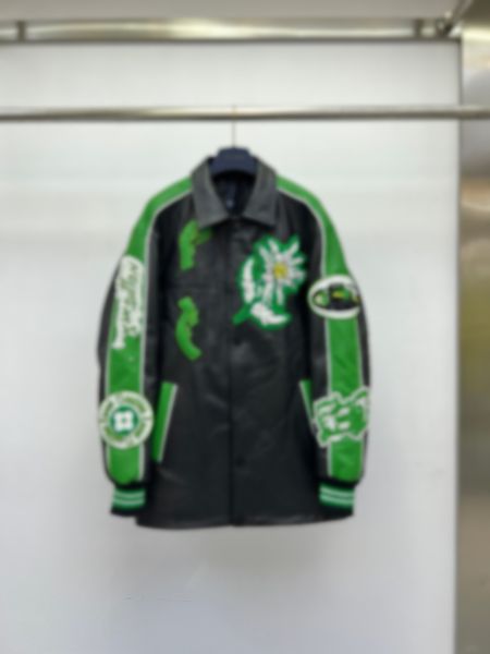 

23ss men's designer jacket baseball brand  vintage baseball jersey letter embroidery autumn men's hip hop loose campus size m-3xl, Black;brown