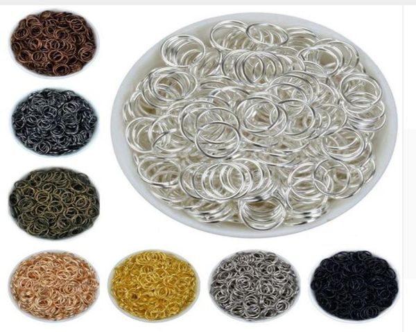 

1000pcslot 3mm alloy 5color jump rings single loops open jump rings split rings for jewelry finding diy9311645, Silver