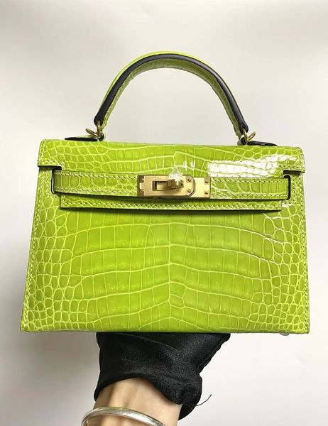 

mirror quality designer hobo bag leather black purse shinny crocodile shoulder bag luxury purse fully handmade quality wax line stitching ma