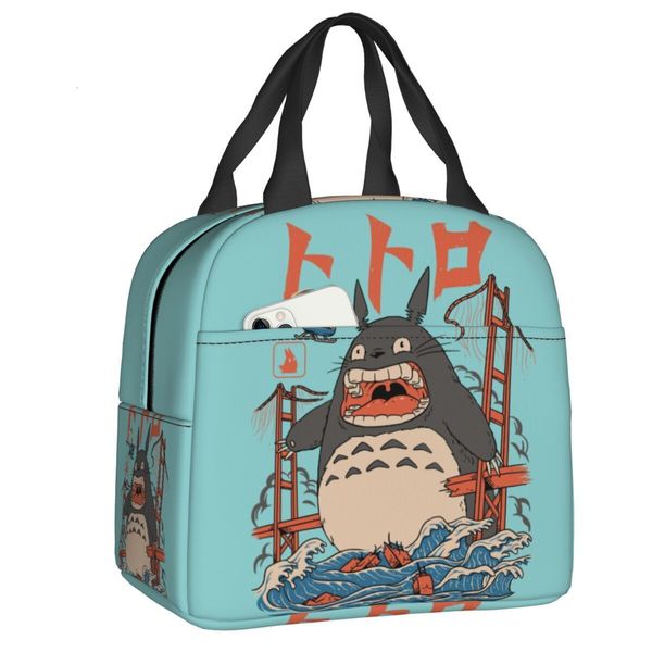 

ice packsisothermic bags my neighbor totoro attack resuable lunch box for women cooler thermal food insulated bag school children 230321