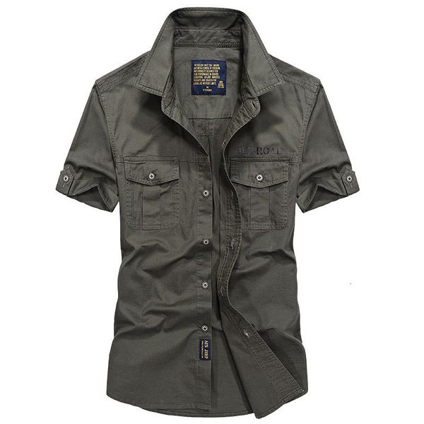 

men's casual shirts plus size 4xl men's summer short sleeve shirts cargo military shirts breathable cool imported clothing camisa, White;black