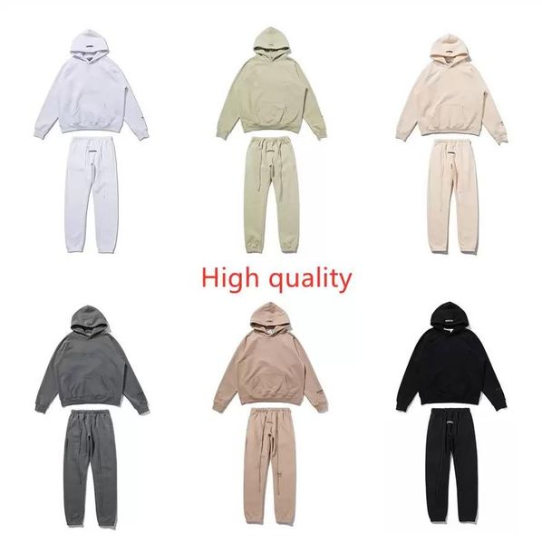 

autumn designer mens hoodies essent spring men sweater of hoody esse pullover embroidery sweatshirt ess loose long sleeve hooded, Black