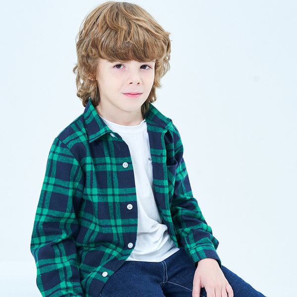 

kids shirts boys girls plaid casual shirts children fashion lattice design kids long sleeve button down flannel dress shirts 230321, White;black