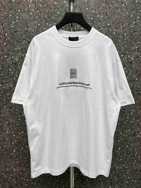 

plush t shirt designer luxury coats balciga definition paris b front embroidery pdf letter classic soft men's and women's loose dr, Black