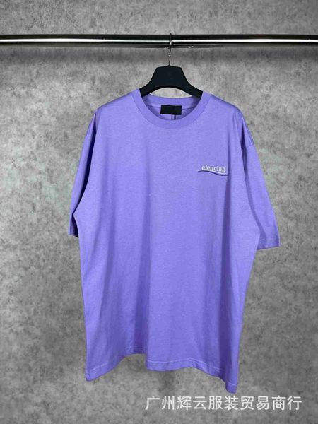 

plush t shirt designer luxury coats balciga b 's correct version classic coke embroidered short tshirt fashion american half sleeve 597, Black