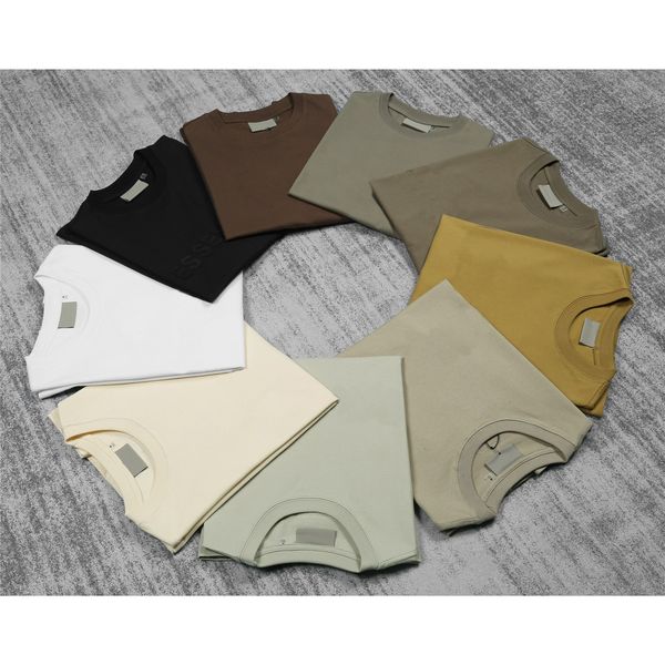 

ess designer casual sleeve men sport t shirt chest letter laminated print short sleeve high street loose oversize casual t-shirt 100% cotton, White;black