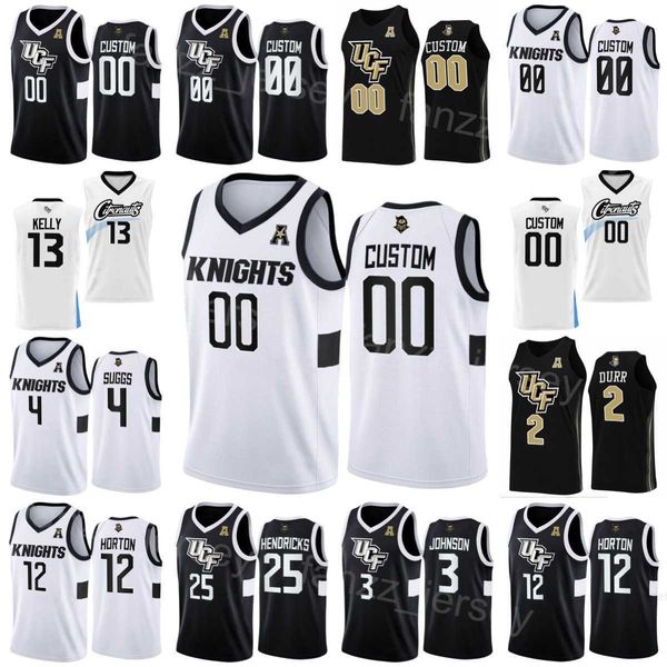 

college basketball 25 taylor hendricks jerseys ucf knights 12 ithiel horton 13 c.j. kelly 3 darius johnson 4 brandon suggs 2 michael durr st, Black