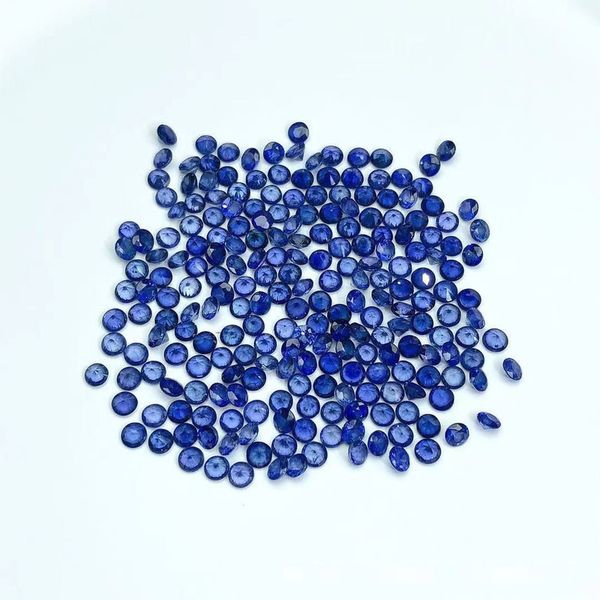 

loose diamonds natural dark blue sapphire stone vs grade chinese gemstone for diy jewelry mm 230320, Black