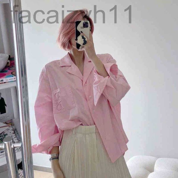 

designer women's casual shirts new fashion long sleeve t-shirt embroidery pockets ins selling pink thin jacket w40w, White