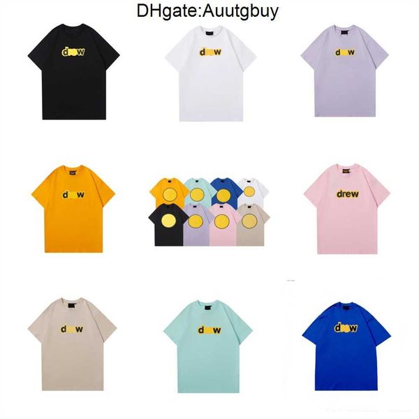 

mens t -shirts short sleeve drew smile sholrt crewneck man printing tshirts tee top, White;black