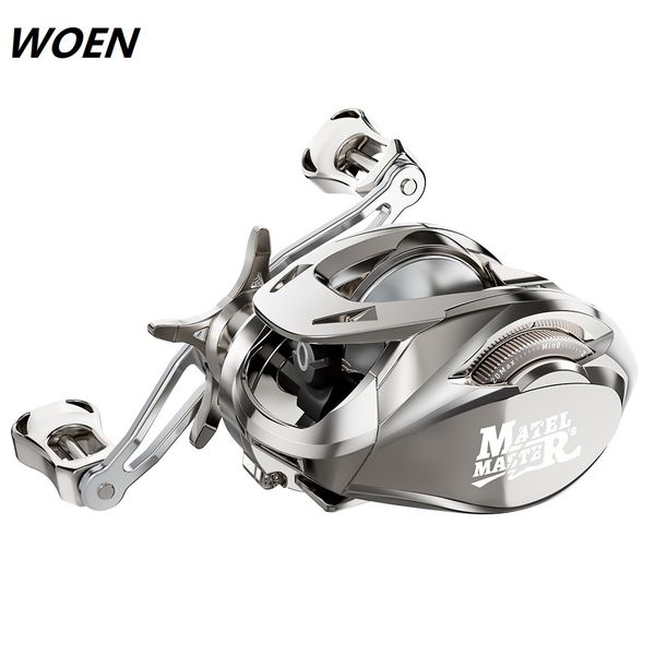 

wone new product w200 luya baitcasting reels universal wire cup 6.3:1 speed ratio sea fishing wheel 8kg magnetic brake