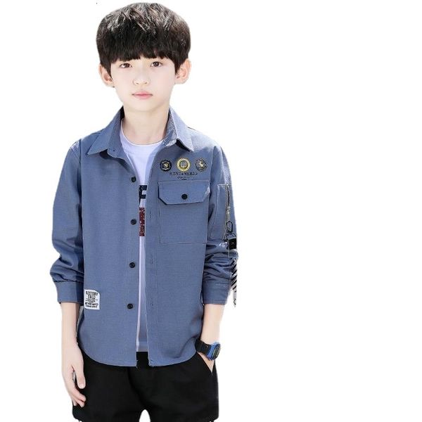 

kids shirts boys' shirts kid styles children's autumn shirts boys' long-sleeved shirts thin models big girls clothes 5-10 12, White;black