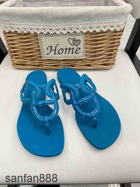 

original designer hemres slippers 2023 new luxury h family erme summer pig nose jelly shoes herringbone sandals women's beach casua 1rd, Black