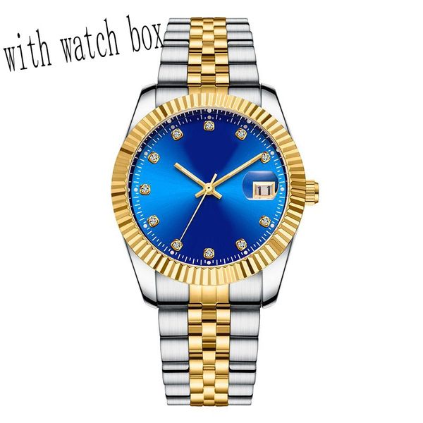 

watches man fasion designer wristwatch moissanite watch sapphire mens 36mm 41mm womens 28mm 31mm mens automatic mechanical watch sb007 b23, Slivery;golden